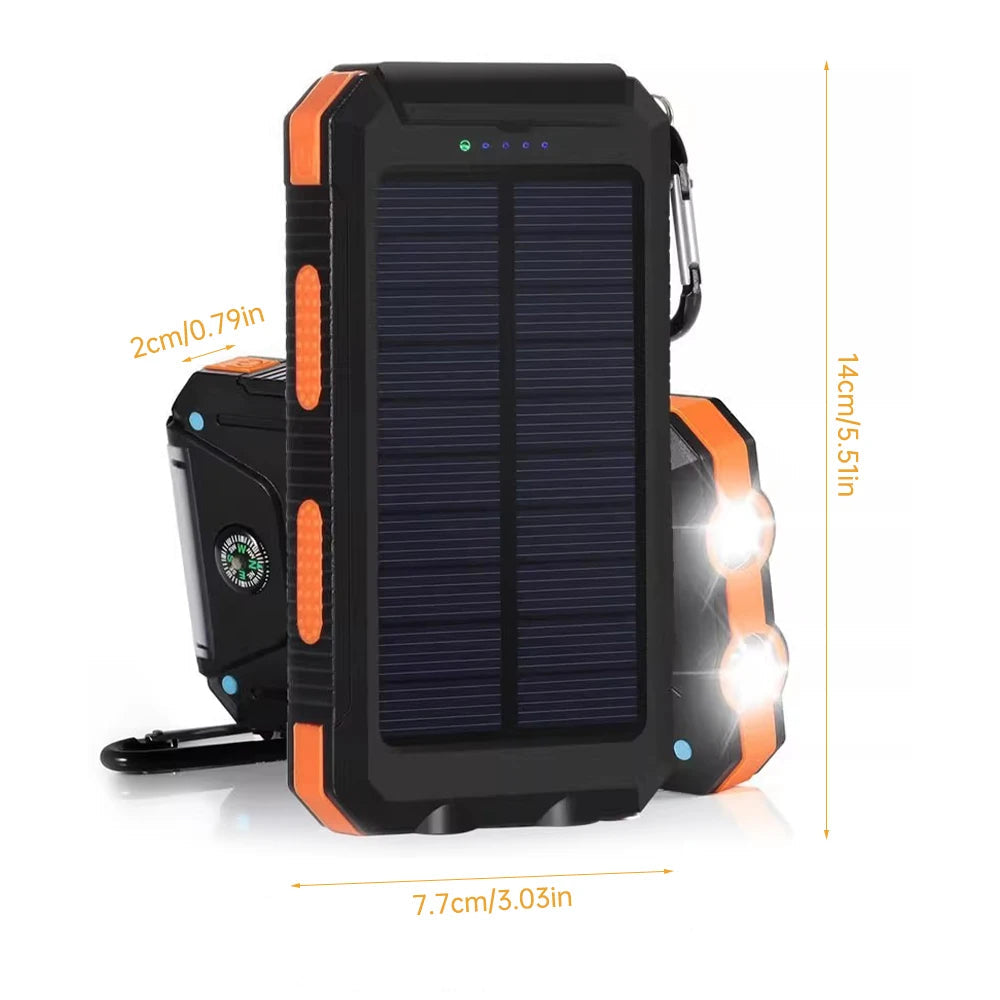 20000mAh Portable Solar Power Bank