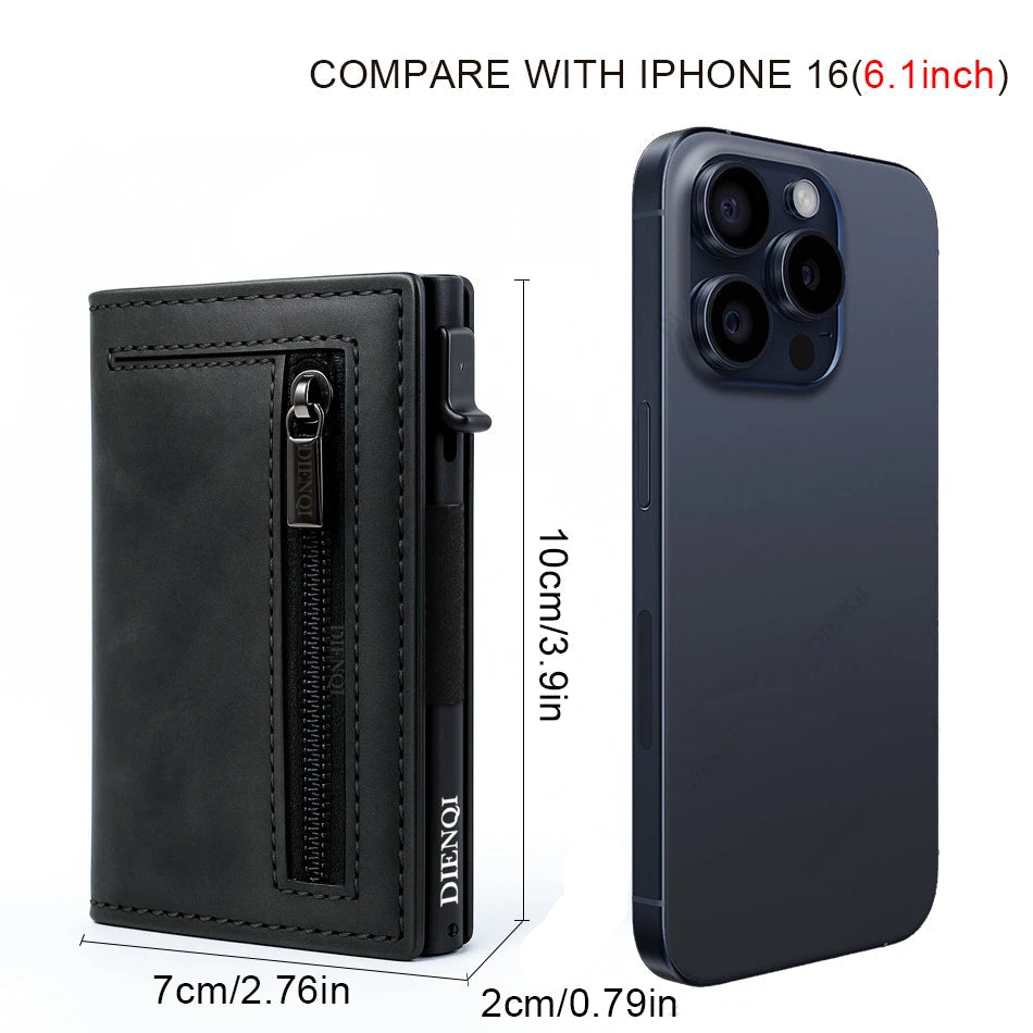 Magnetic RFID Pop-Up Card Holder Wallet