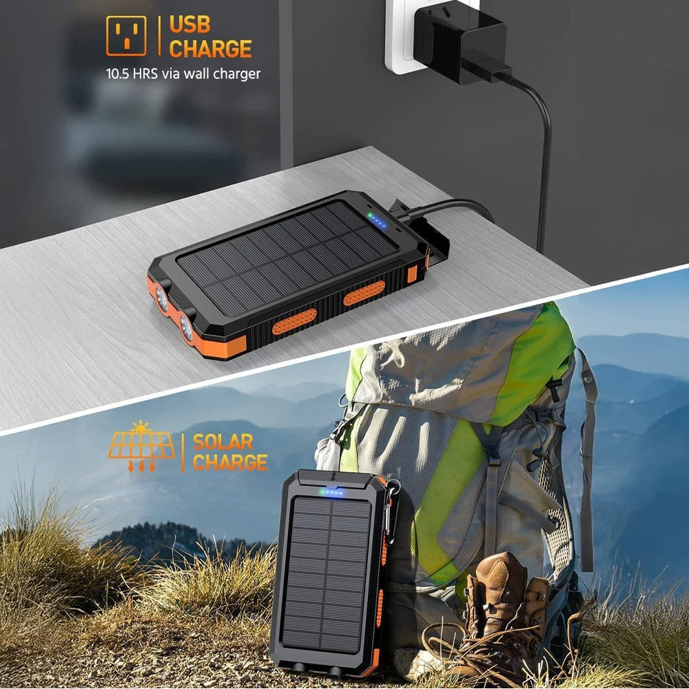 20000mAh Portable Solar Power Bank